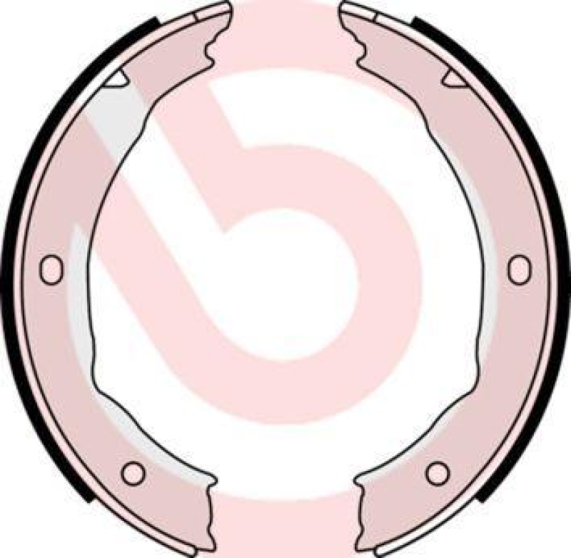 BREMBO Brake Shoe Set, parking brake ESSENTIAL LINE