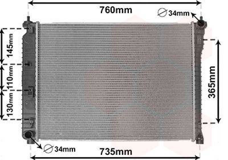VAN WEZEL Radiator, engine cooling