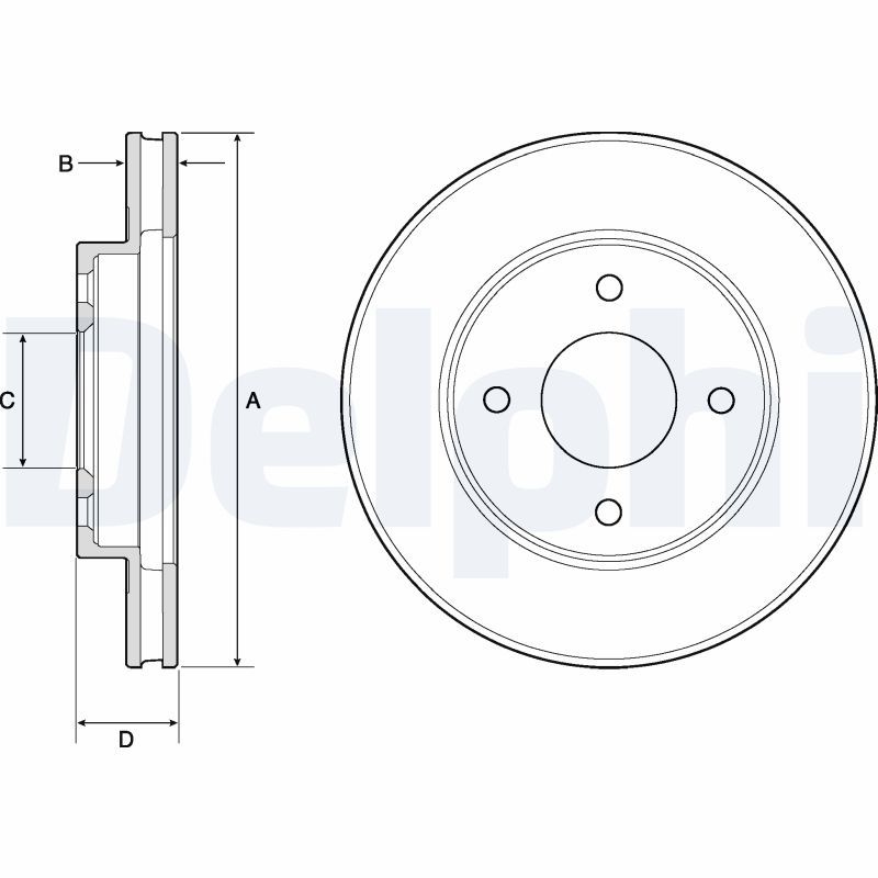 2x DELPHI Bremsscheibe