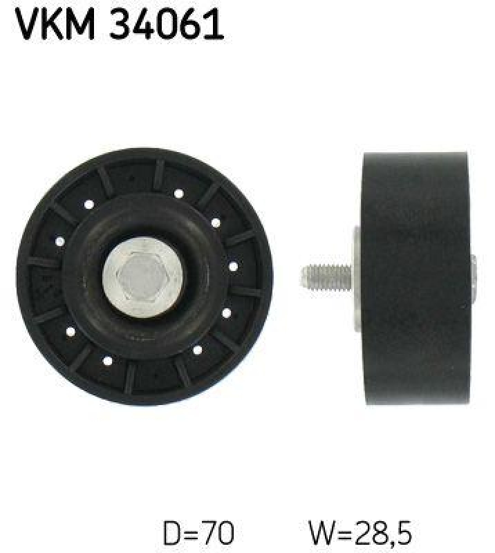 SKF Umlenk-/Führungsrolle, Keilrippenriemen