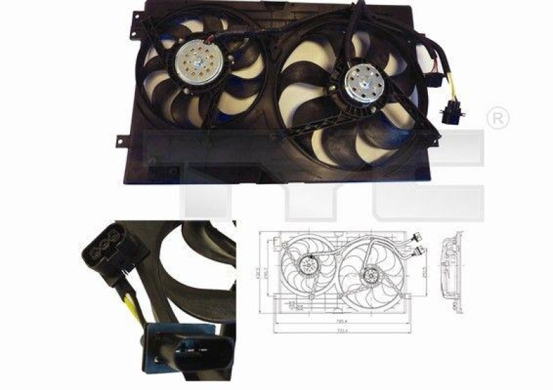 Fan, radiator