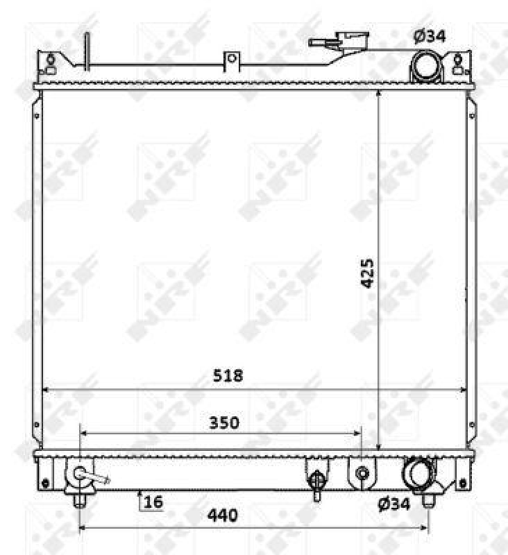 NRF Radiator, engine cooling