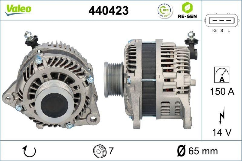 VALEO Alternator VALEO RE-GEN REMANUFACTURED