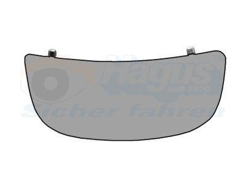 VAN WEZEL Mirror Glass, outside mirror HAGUS