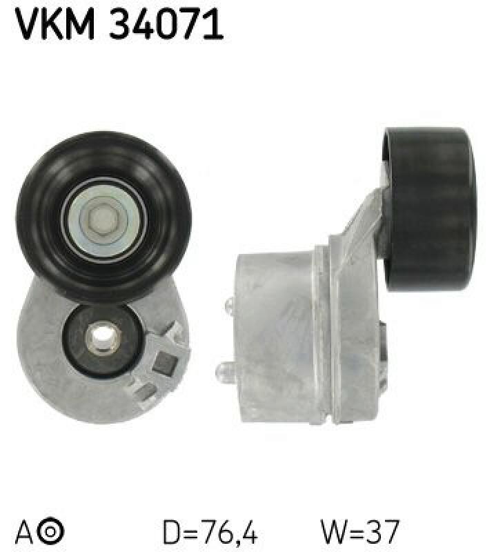 SKF Tensioner Pulley, V-ribbed belt