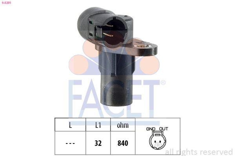 FACET Sensor, crankshaft pulse Made in Italy - OE Equivalent