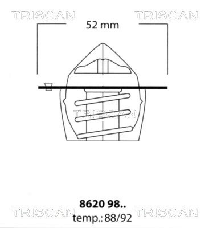 TRISCAN Thermostat, coolant