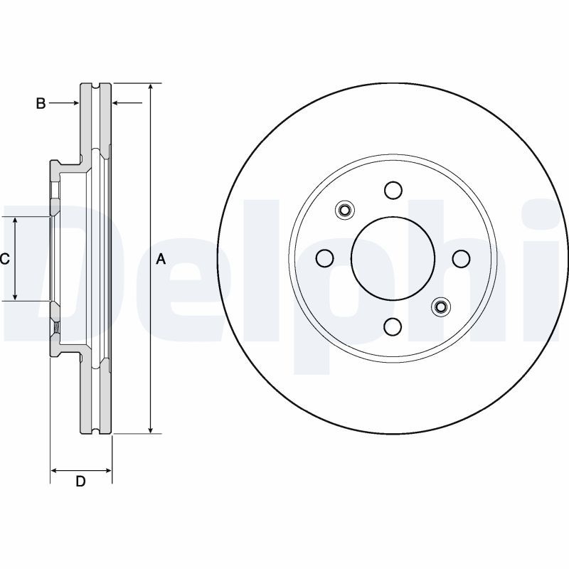 2x DELPHI Bremsscheibe