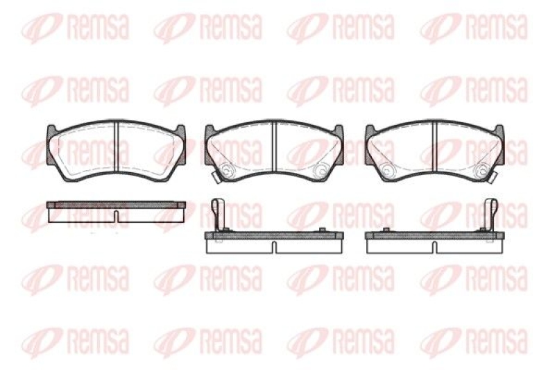 REMSA Brake Pad Set, disc brake