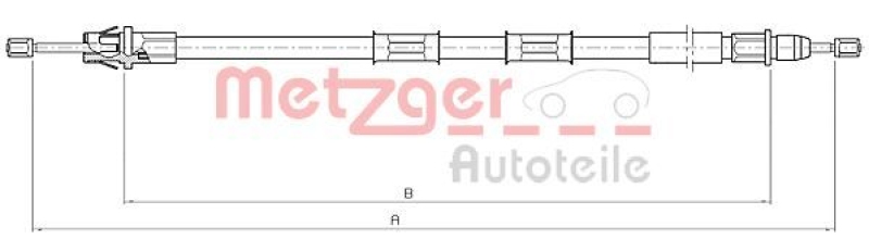 METZGER Seilzug, Feststellbremse