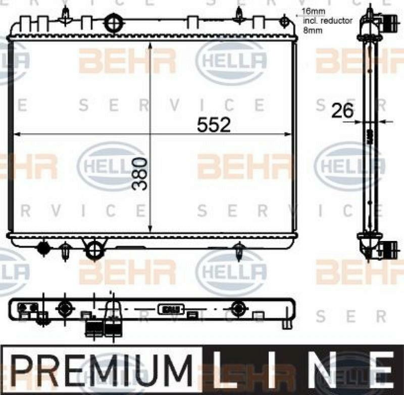 HELLA K&uuml;hler, Motork&uuml;hlung BEHR HELLA SERVICE *** PREMIUM LINE ***