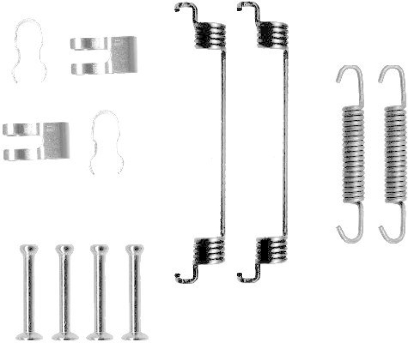HELLA Zubeh&ouml;rsatz Bremsbacken Trommelbremse Montagesatz 8DZ 355 200-561