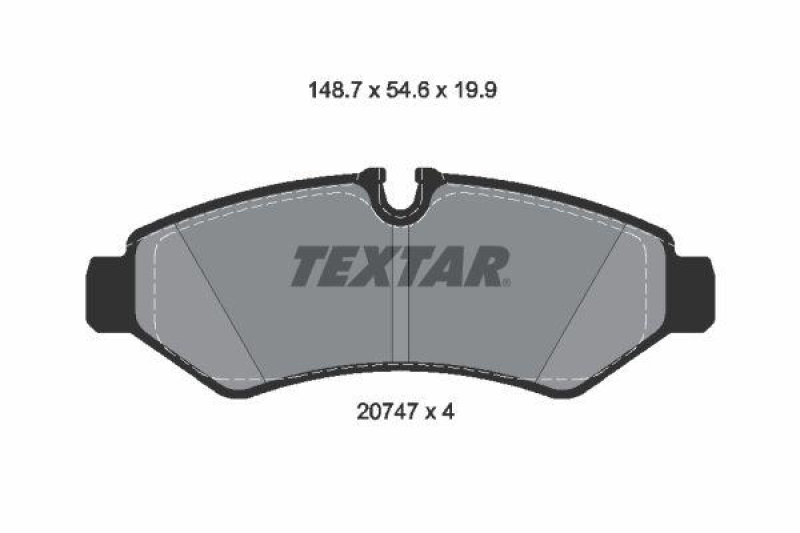 TEXTAR Bremsbelagsatz, Scheibenbremse Q+ 2074701