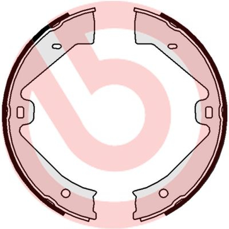 BREMBO Brake Shoe Set, parking brake ESSENTIAL LINE