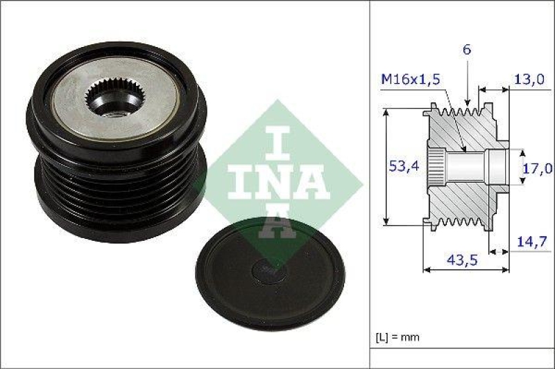 INA Alternator Freewheel Clutch