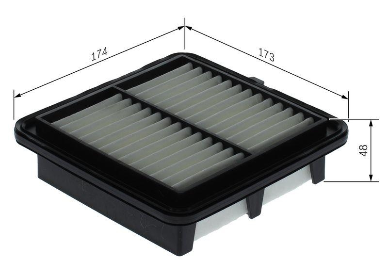 BOSCH Luftfilter F 026 400 729