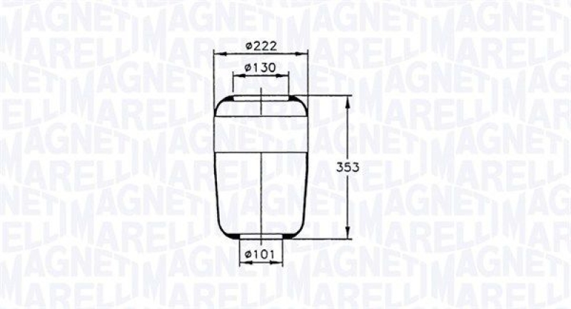 MAGNETI MARELLI Bellow, air suspension