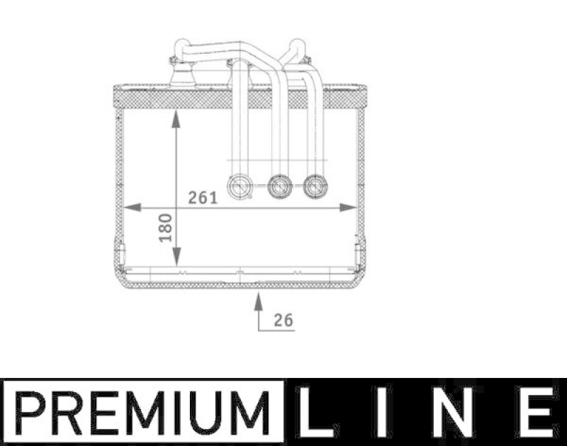 MAHLE Wärmetauscher, Innenraumheizung BEHR *** PREMIUM LINE ***