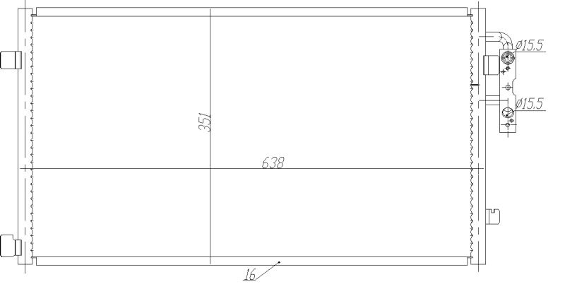 NRF Kondensator, Klimaanlage EASY FIT 350467