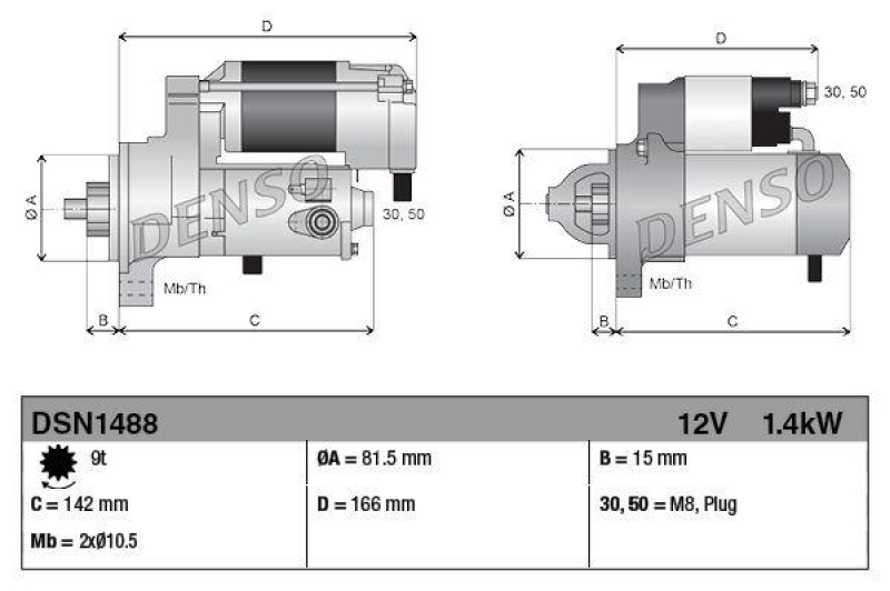 DENSO Starter DSN1488