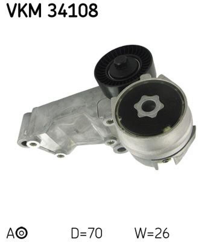 SKF Tensioner Pulley, V-ribbed belt