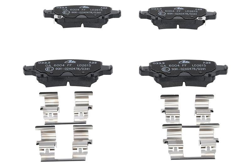 ATE Bremsscheiben 288mm + Ceramic Bremsbel&auml;ge Hinten passend f&uuml;r Op...