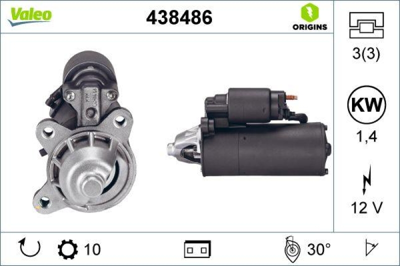 VALEO Starter VALEO ORIGINS NEW
