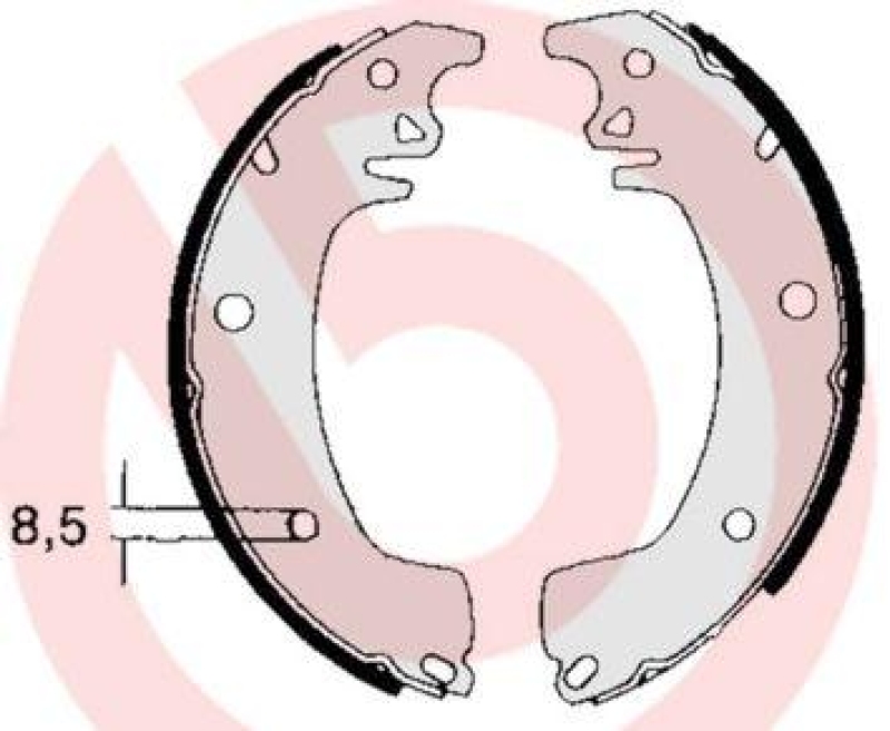 BREMBO Bremsbackensatz ESSENTIAL LINE S 68 514