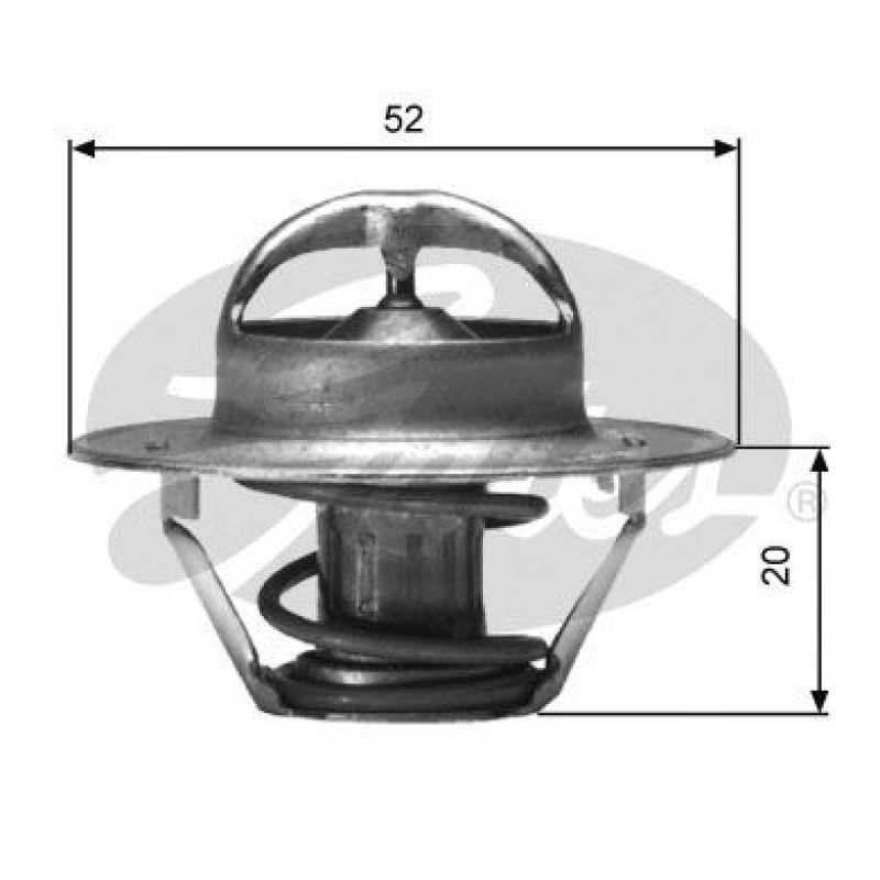 GATES Thermostat für Kühlmittel / Kühlerthermostat