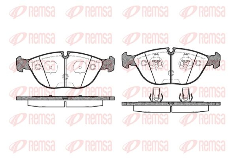 REMSA Brake Pad Set, disc brake