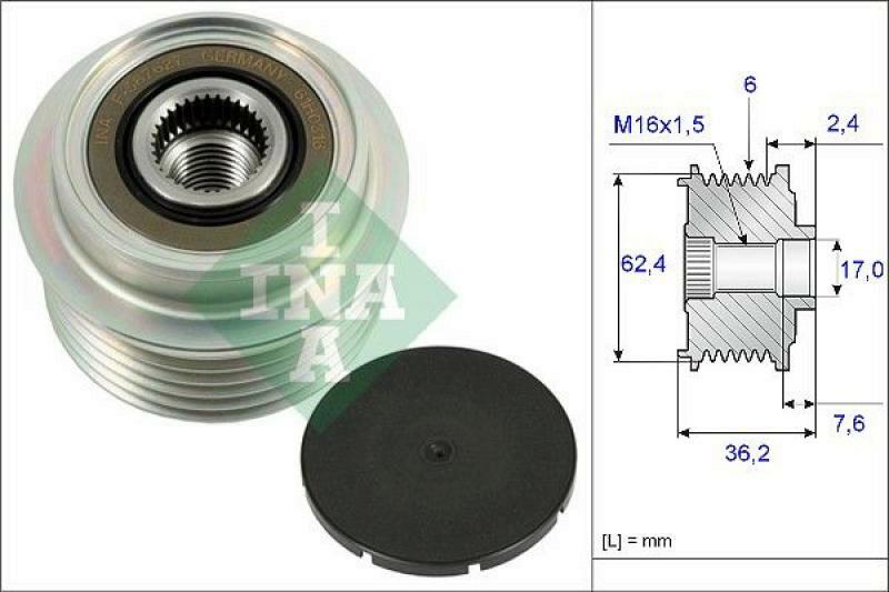 INA Alternator Freewheel Clutch