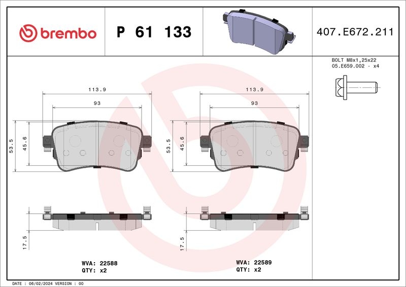 Brembo Bremsscheiben + Brembo Brembeläge