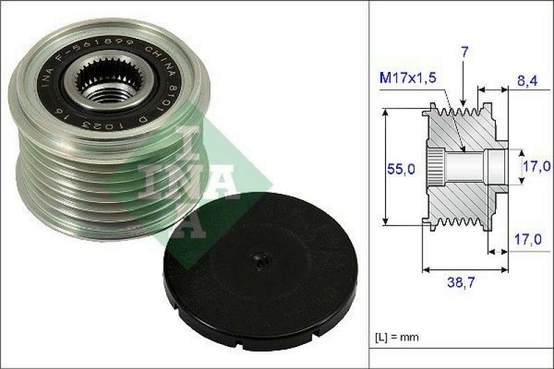 INA Alternator Freewheel Clutch