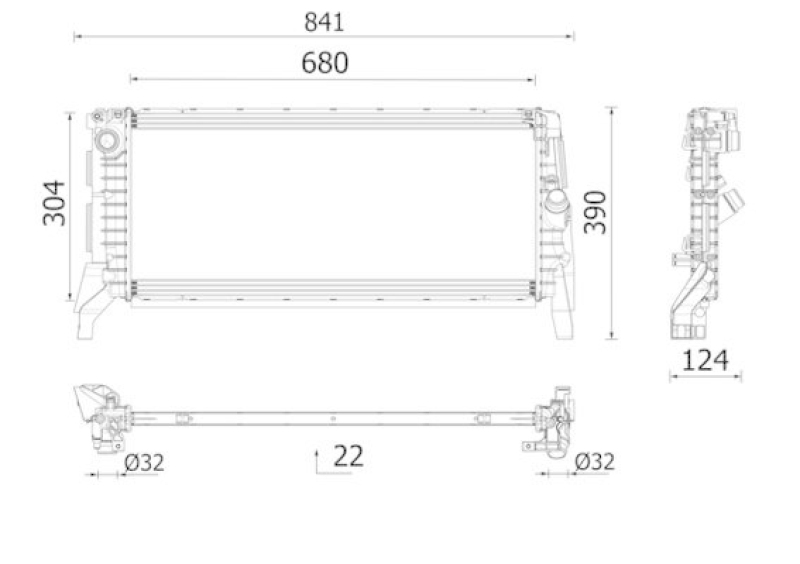 MAHLE Kühler, Motorkühlung BEHR *** PREMIUM LINE ***