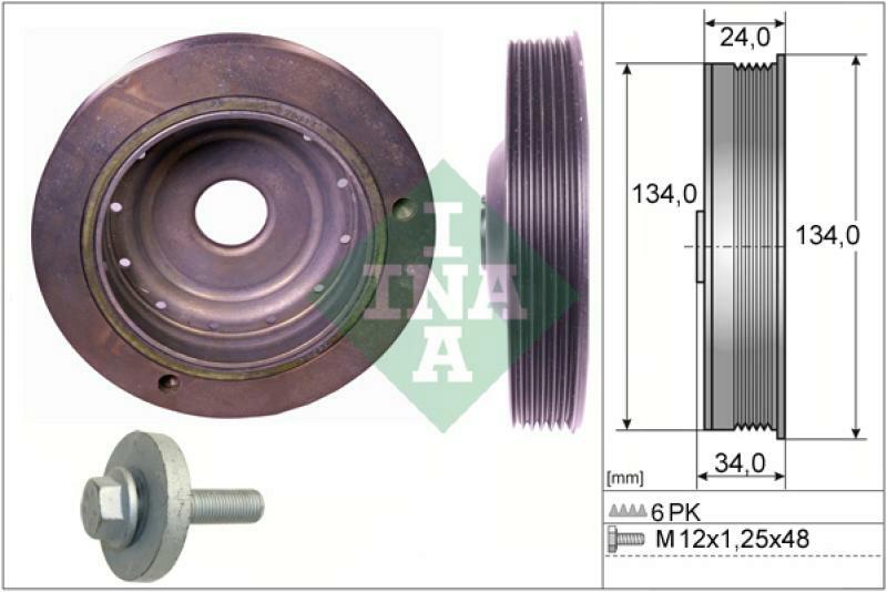 INA Belt Pulley Set, crankshaft
