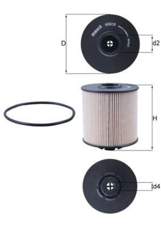 MAHLE Fuel filter