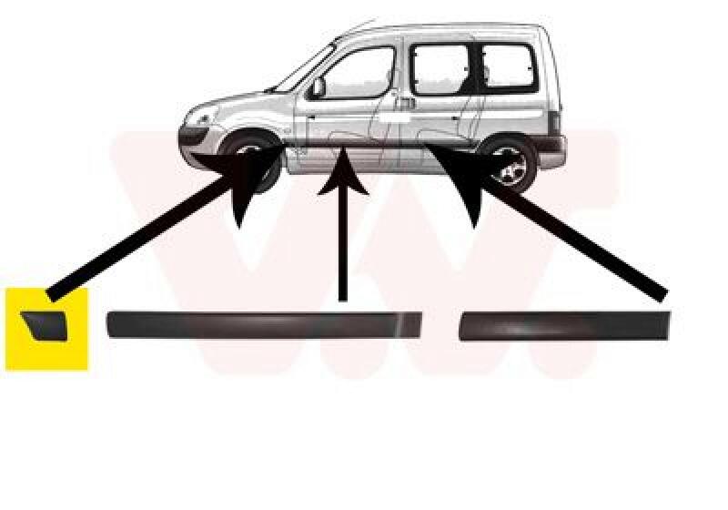 VAN WEZEL Trim/Protective Strip, wing