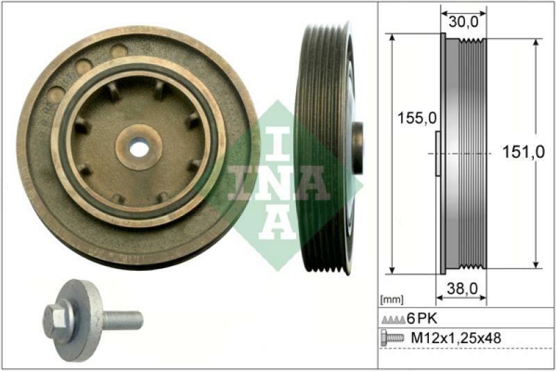 INA Belt Pulley Set, crankshaft