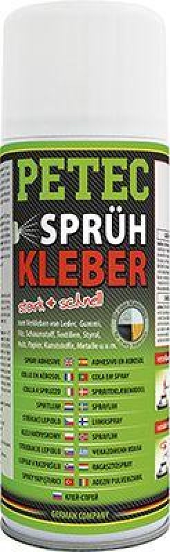 2x PETEC Sprühkleber Universal Kleber Innen & Außen Sofortkleber 400 ml // 94340