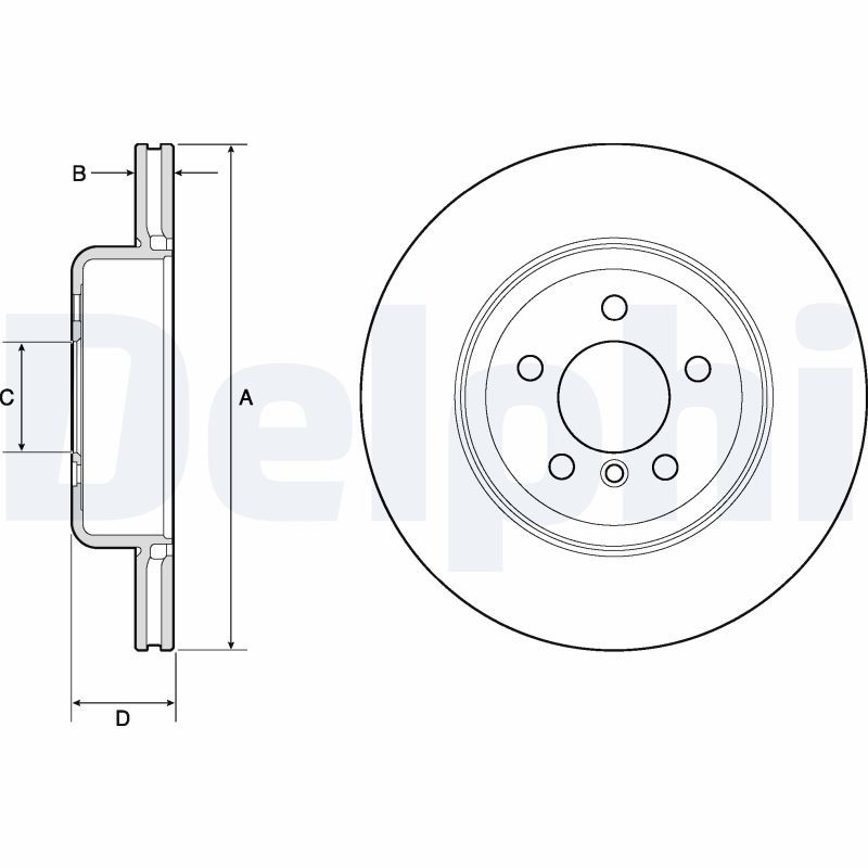 2x DELPHI Bremsscheibe