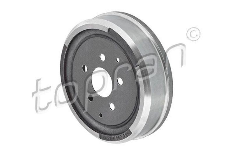2x TOPRAN Brake Drum