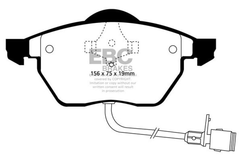 EBC Brakes Bremsbelagsatz, Scheibenbremse