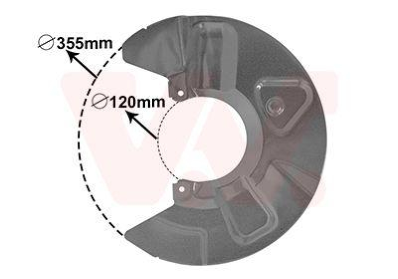 VAN WEZEL Splash Panel, brake disc