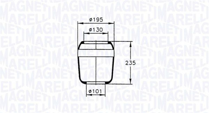 MAGNETI MARELLI Bellow, air suspension