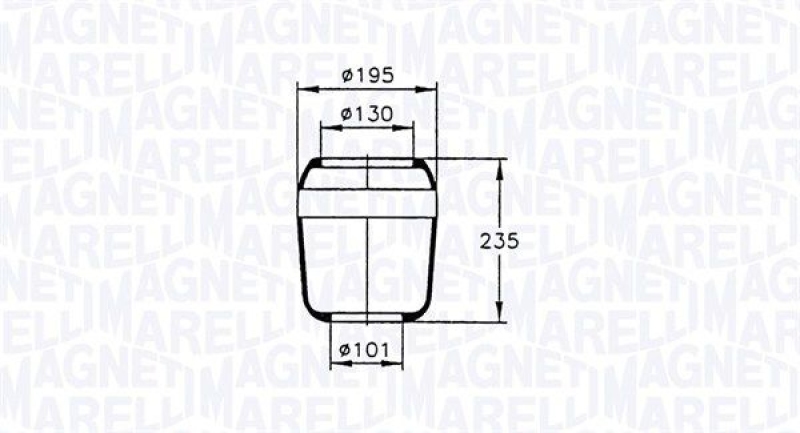 MAGNETI MARELLI Federbalg, Luftfederung