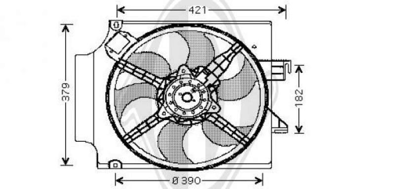 DIEDERICHS Fan, radiator DIEDERICHS Climate