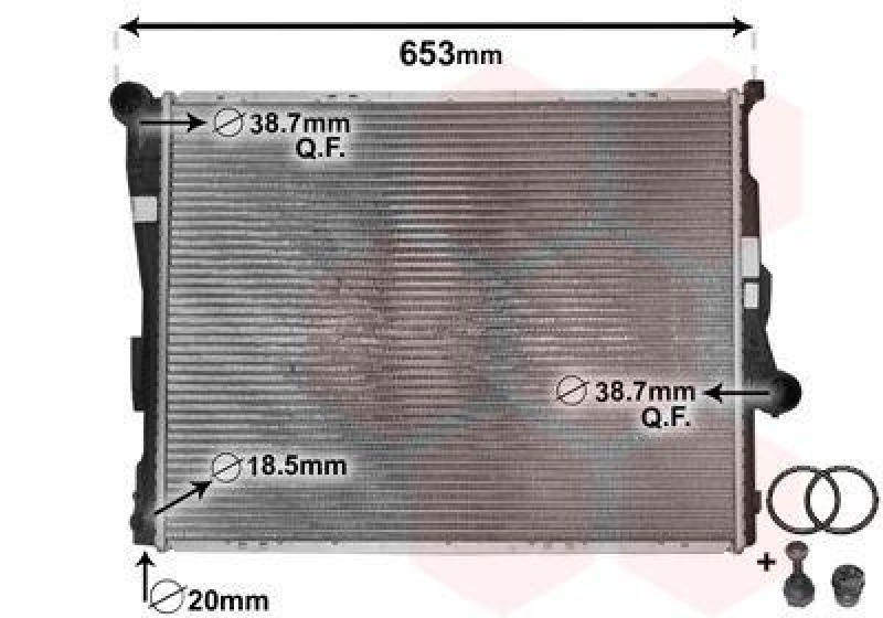 VAN WEZEL Radiator, engine cooling *** IR PLUS ***