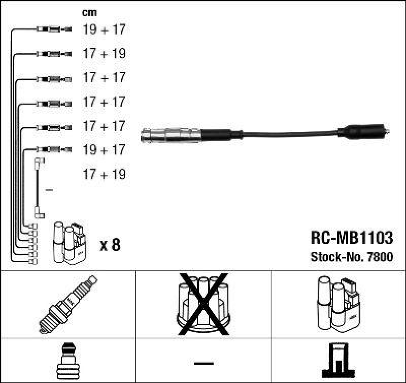 NGK Ignition Cable Kit