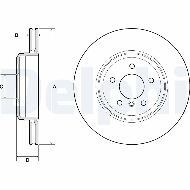 2x DELPHI Bremsscheibe