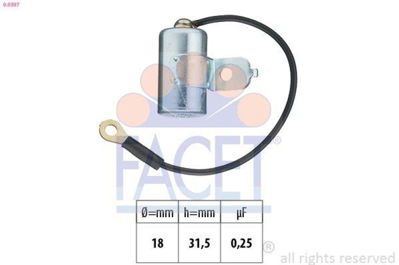 FACET Capaciter, ignition Made in Italy - OE Equivalent